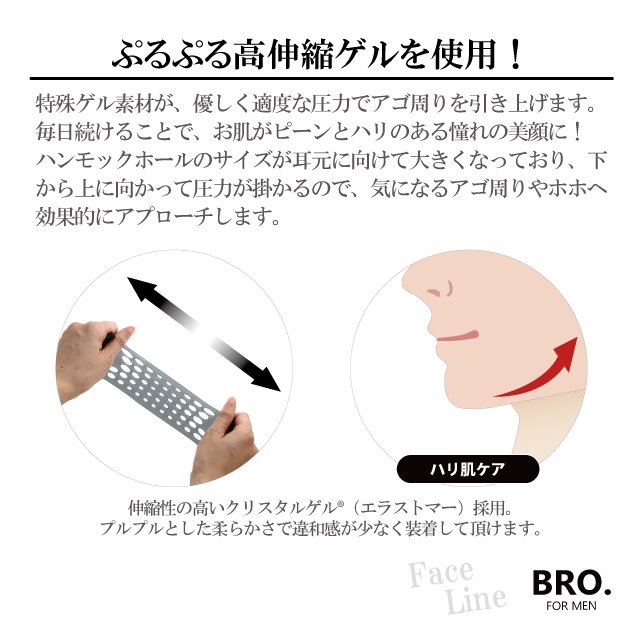 BRO. FOR MEN Face Lifting Mask | 女性のための商品企画会社 株式会社シェモア